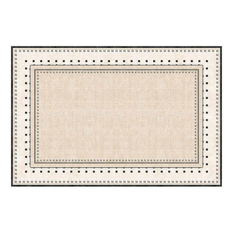 Nordique Cloud Printed Area Rug – Ivory Faux Cashmere Non-Slip Living Room Rug