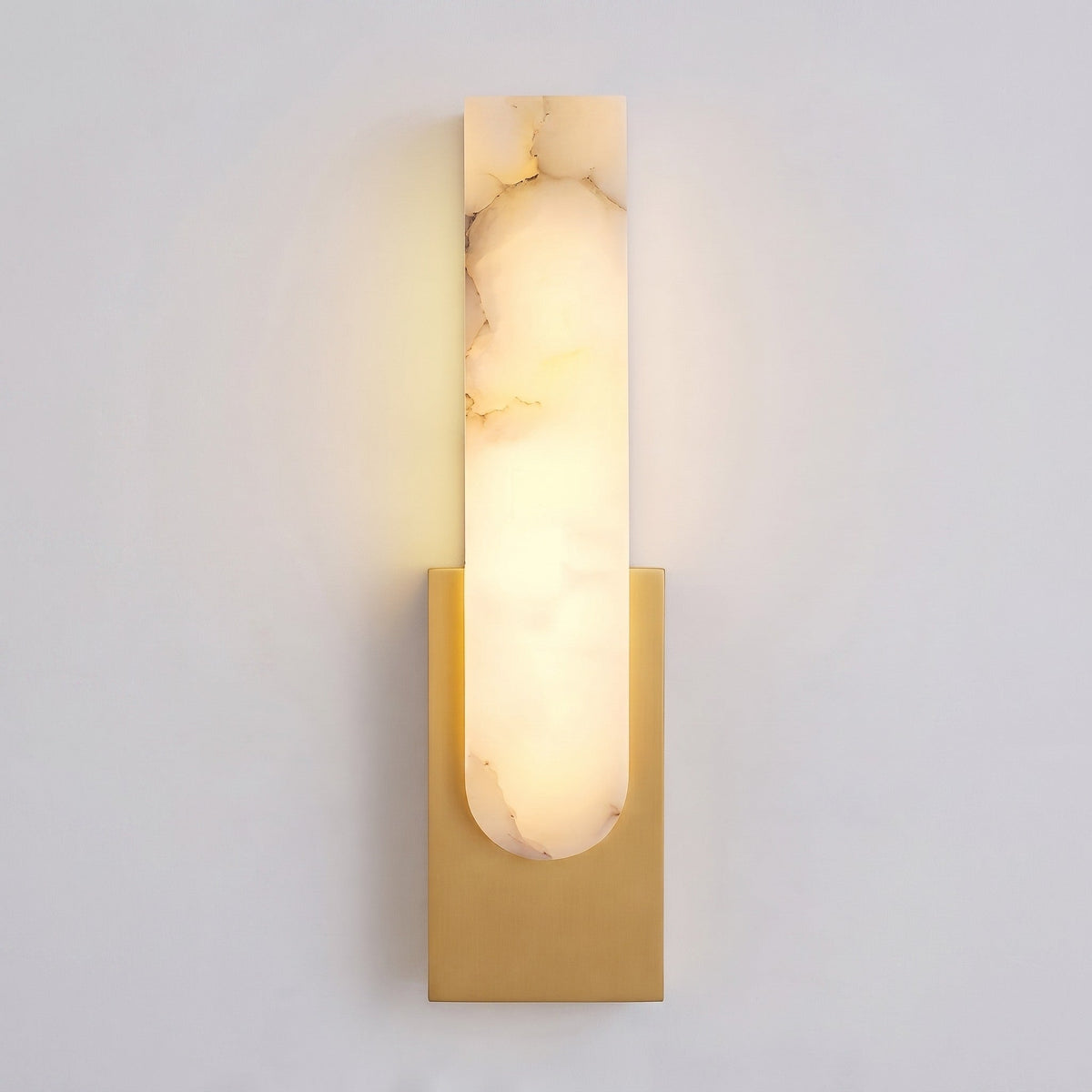 Alabaster Flush Wall Light | Minimalist Integrated LED Sconce