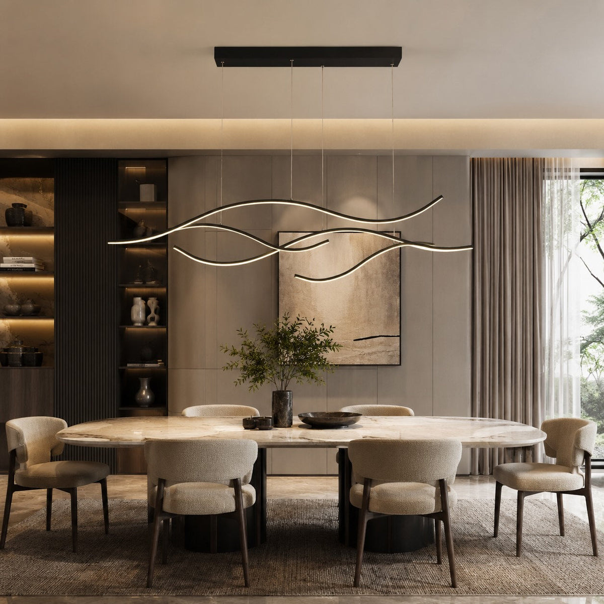 Silicone Shade Pendant Light | Dimmable Adjustable LED