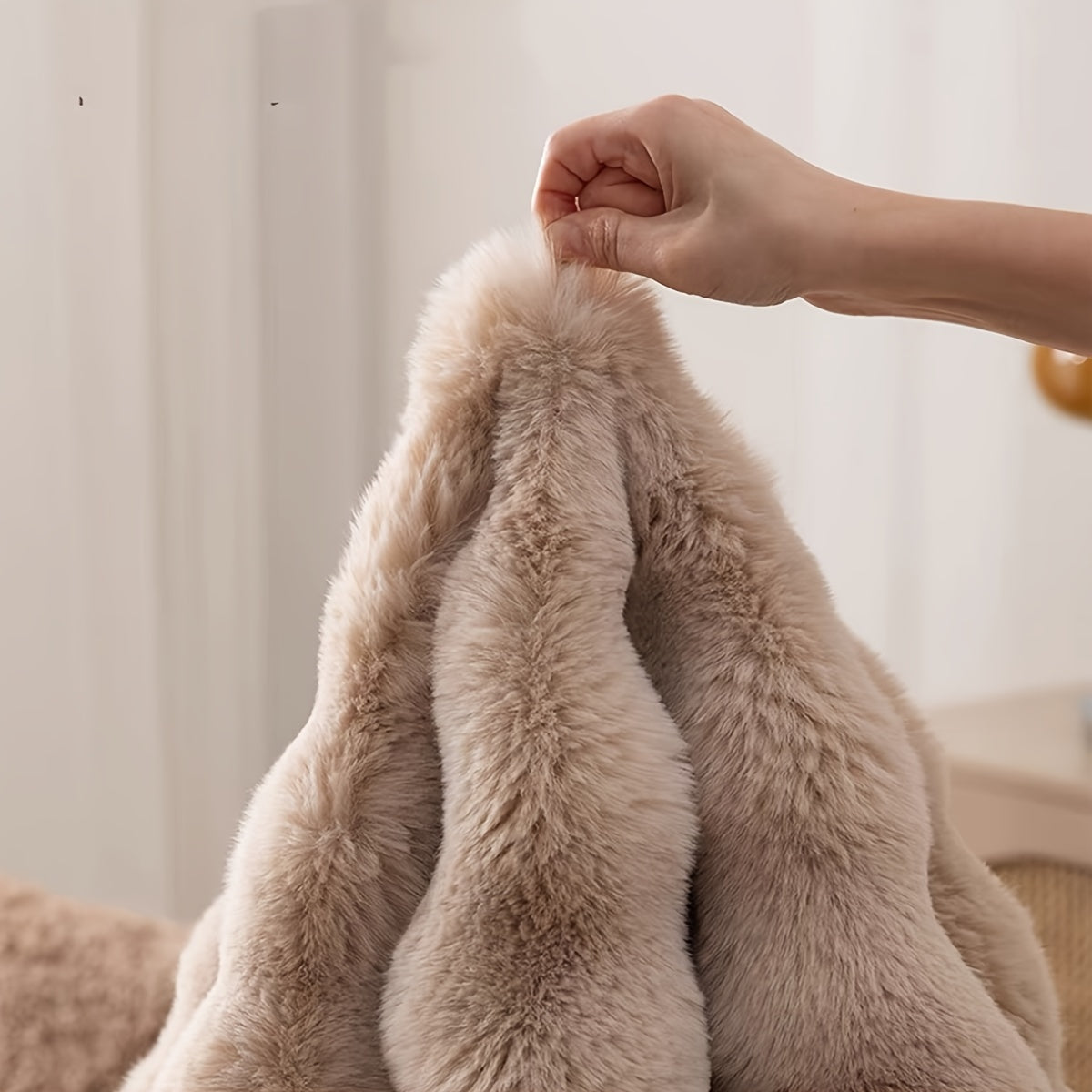 Cloud Comfort Round Bubble Rug – Soft Fluffy Fleece Circle Carpet