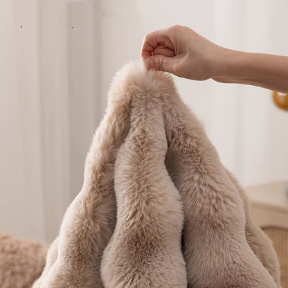 Cloud Comfort Round Bubble Rug – Soft Fluffy Fleece Circle Carpet