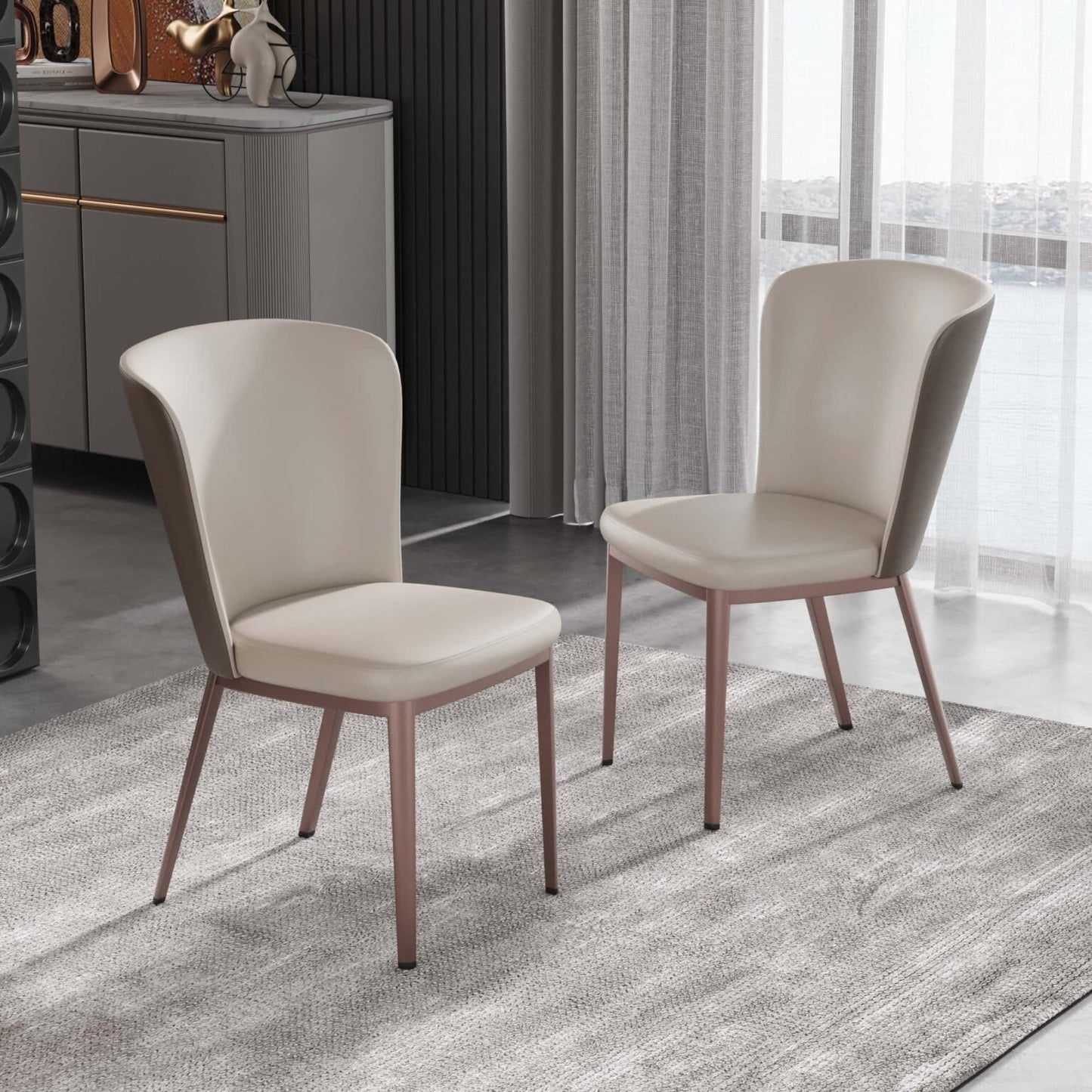 Cole Stitched Modern Dining Chair