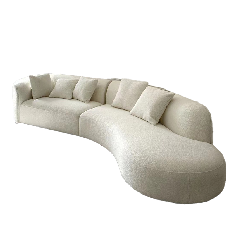 Nur Minimalist Curved Sofa Model