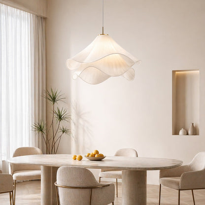 Japandi Fabric Pendant Light | Modern Shade Ceiling Lamp