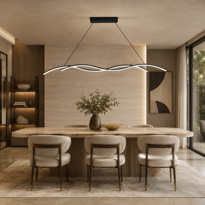 Modern Black Pendant Light | Dimmable LED Kitchen Island