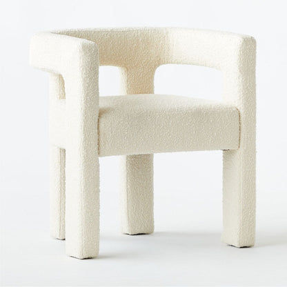 Ivory Boucle Chair