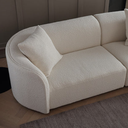 Nur Minimalist Curved Sofa Model