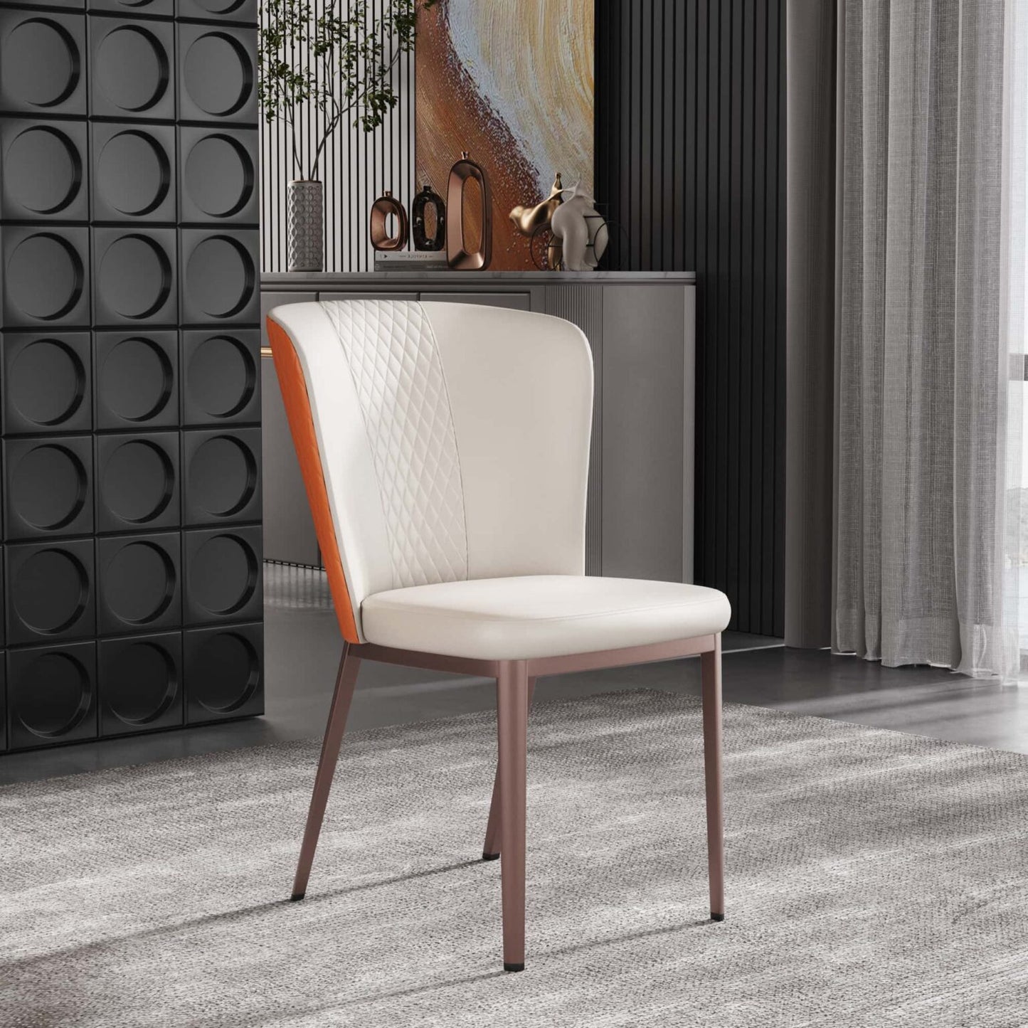 Cole Stitched Modern Dining Chair