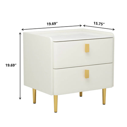 Keno Modern Bedside Table with 2 Drawers