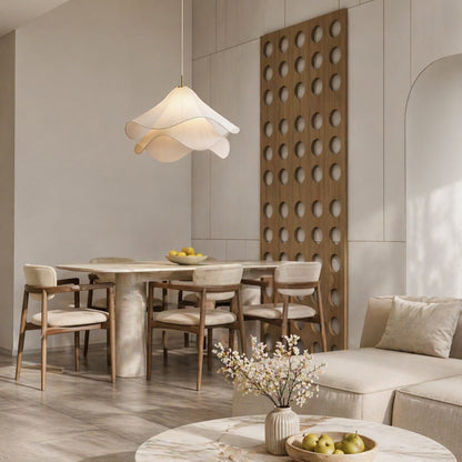 Japandi Fabric Pendant Light | Modern Shade Ceiling Lamp