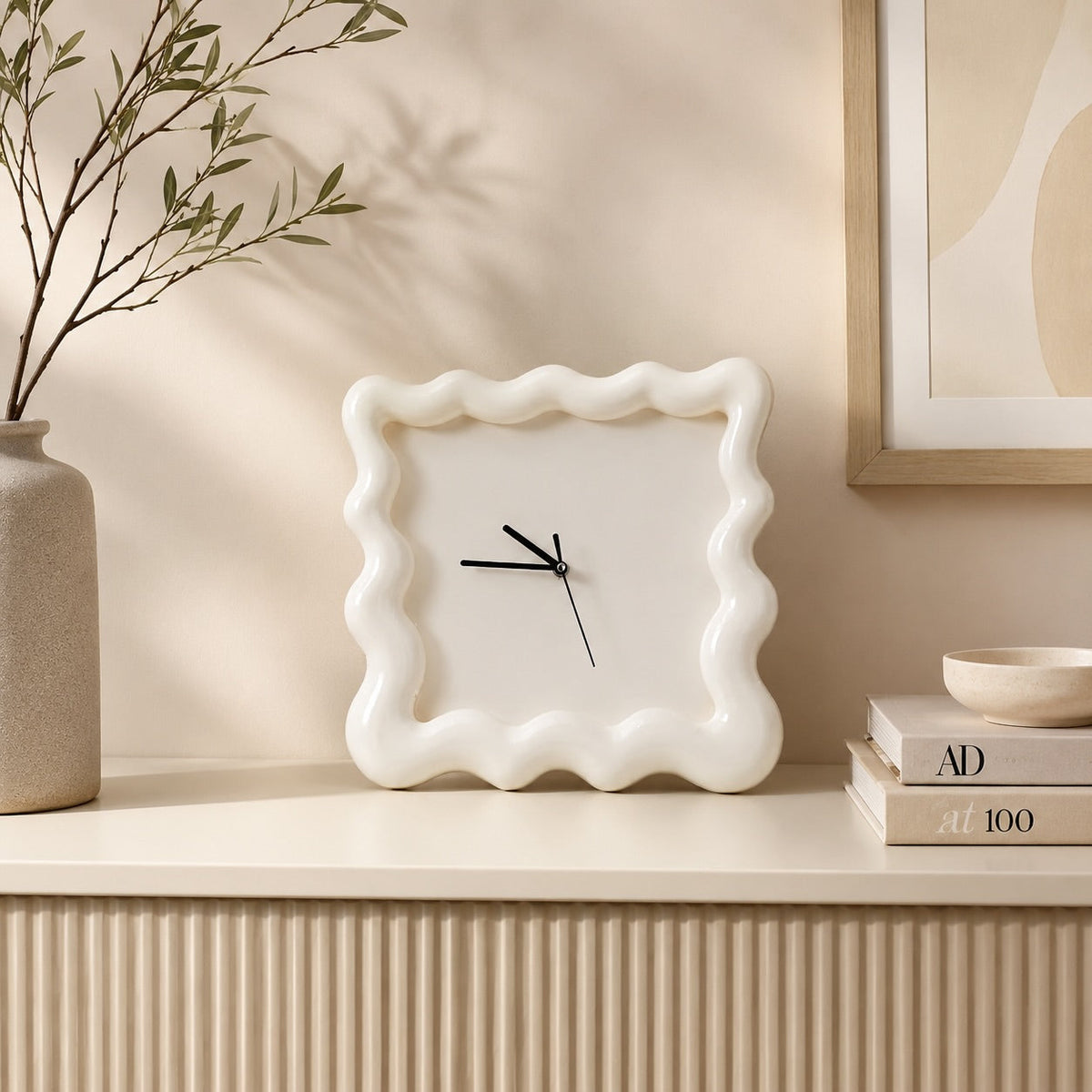 Modern Round Wall Clock | Silent 30cm ABS Wall Decor