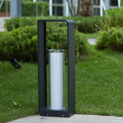 Modern Square Outdoor LED Light – Solar Wall & Path Lamp, Waterproof Aluminum