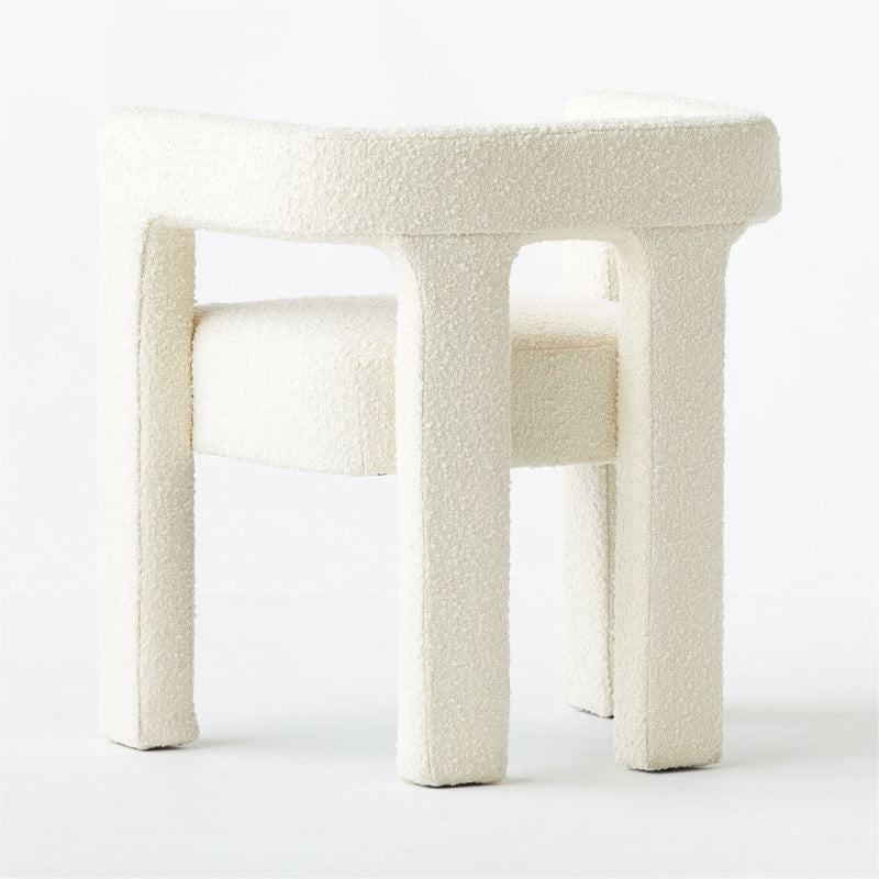 Ivory Boucle Chair