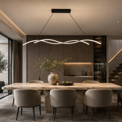 Modern Black Pendant Light | Dimmable LED Kitchen Island