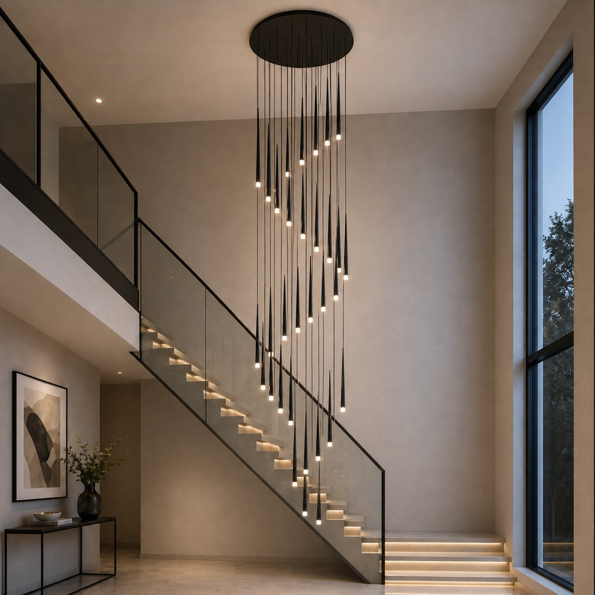 Nordic Flush Mount Ceiling Light | Dimmable LED 6-68 Heads