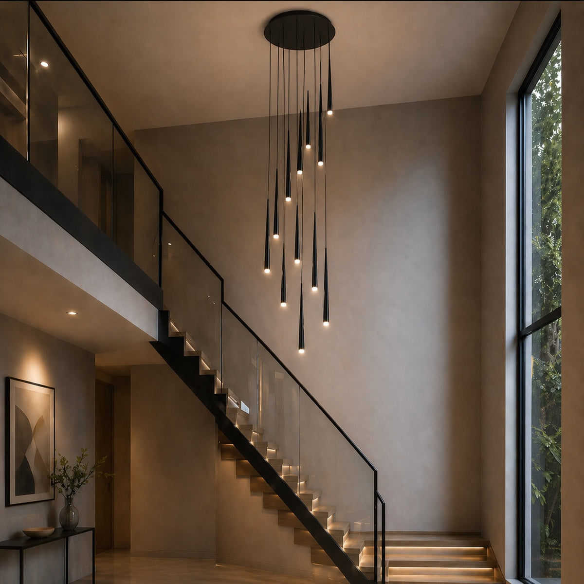 Nordic Flush Mount Ceiling Light | Dimmable LED 6-68 Heads