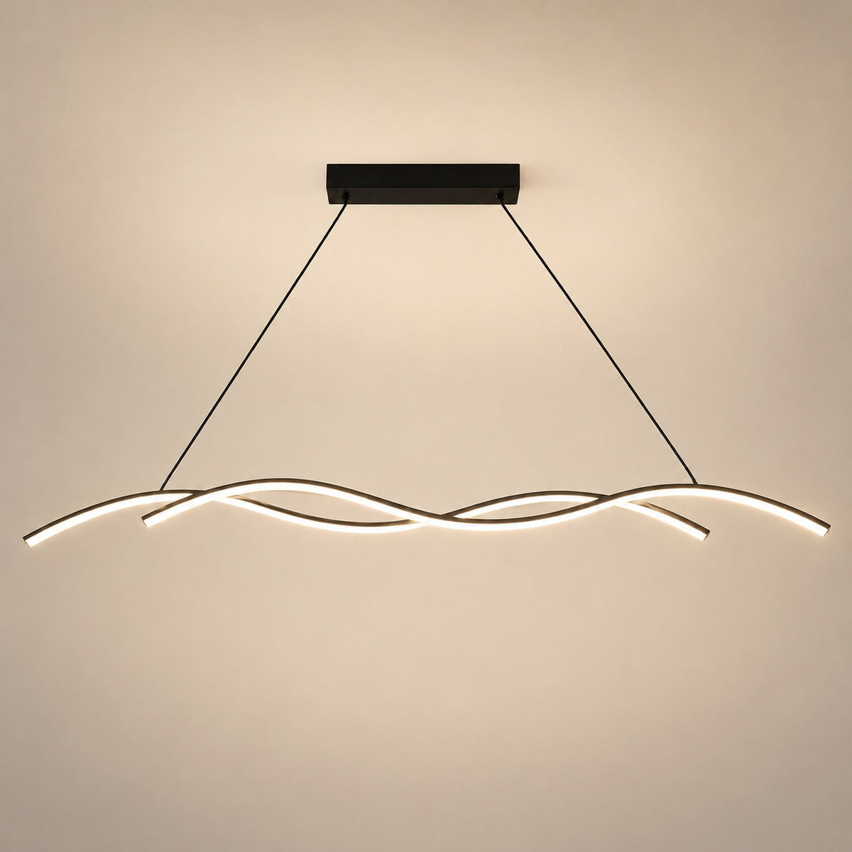 Modern Black Pendant Light | Dimmable LED Kitchen Island