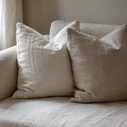 Textured Linen Cushion Cover