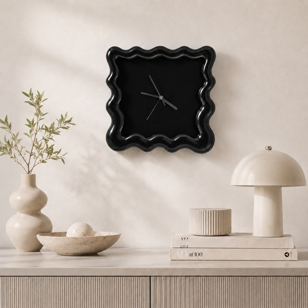 Modern Round Wall Clock | Silent 30cm ABS Wall Decor