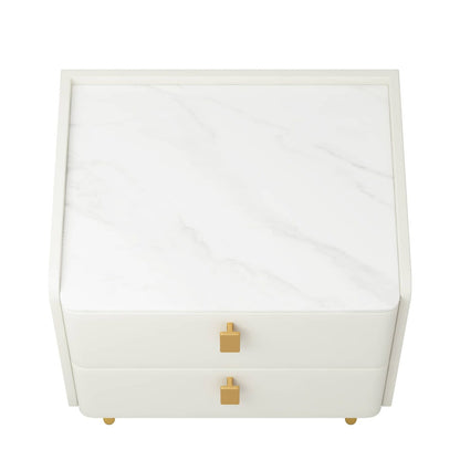 Keno Modern Bedside Table with 2 Drawers