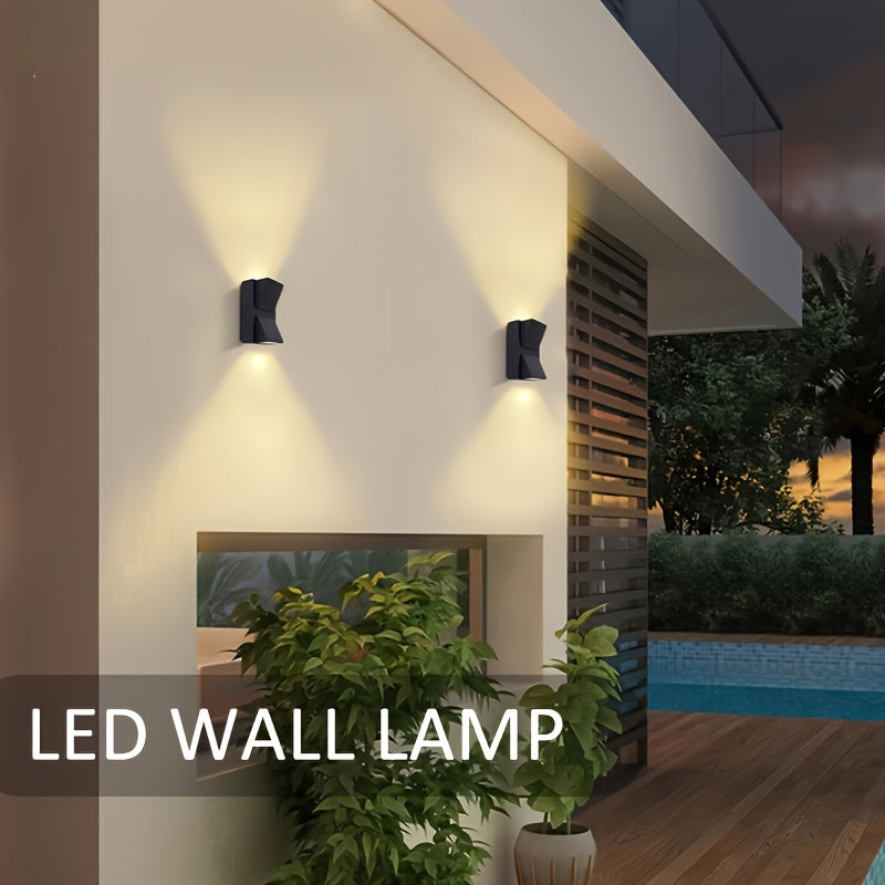 Modern LED Outdoor Wall Light – 3W/6W Waterproof Porch Lamp, Warm or Cool White