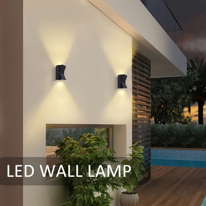 Modern LED Outdoor Wall Light – 3W/6W Waterproof Porch Lamp, Warm or Cool White