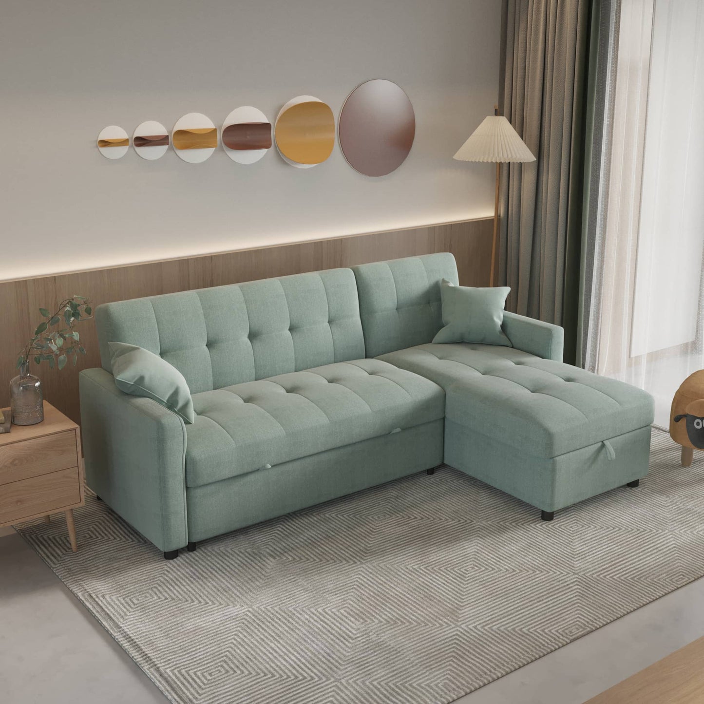 Clifton Sectional Sleeper Sofa with Storage