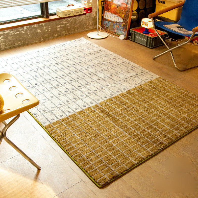 Mocha Chronicle Fluff Area Rug – Beige and Coffee Soft Washable Non-Slip Rug