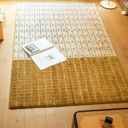 Mocha Chronicle Fluff Area Rug – Beige and Coffee Soft Washable Non-Slip Rug