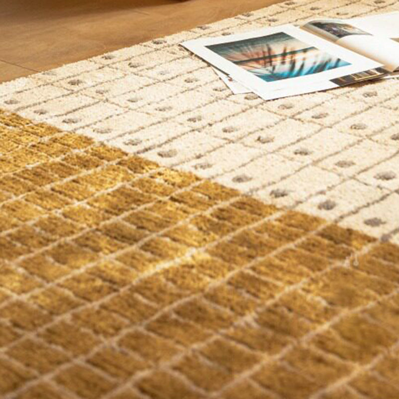 Mocha Chronicle Fluff Area Rug – Beige and Coffee Soft Washable Non-Slip Rug