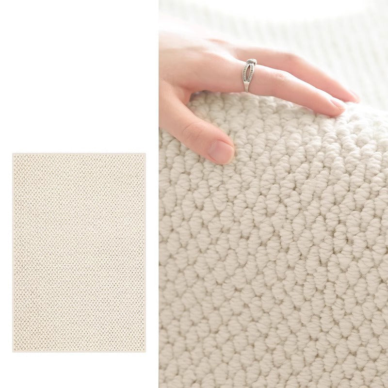 Modern Minimalist Wool Blend Area Rug – 49% Wool, Cotton-Backed Non-Slip Carpet