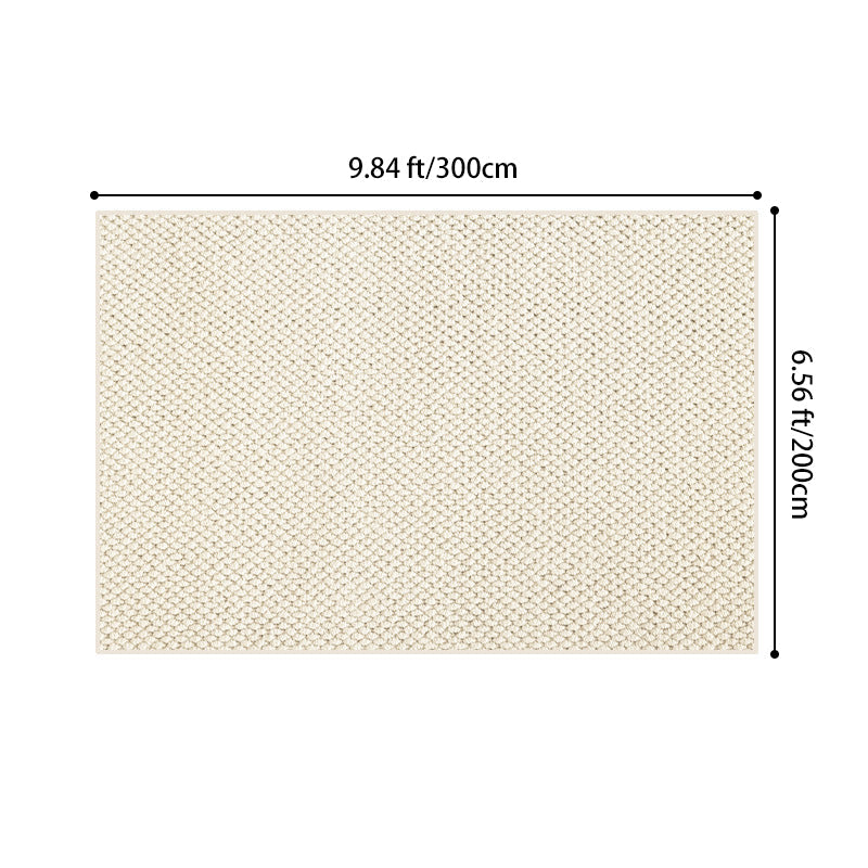 Modern Minimalist Wool Blend Area Rug – 49% Wool, Cotton-Backed Non-Slip Carpet