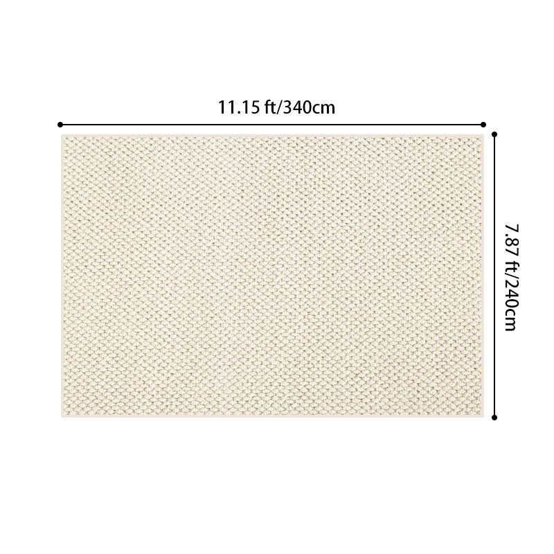 Modern Minimalist Wool Blend Area Rug – 49% Wool, Cotton-Backed Non-Slip Carpet