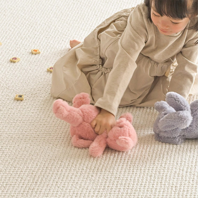 Modern Minimalist Wool Blend Area Rug – 49% Wool, Cotton-Backed Non-Slip Carpet