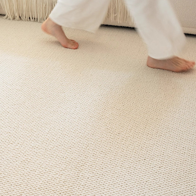 Modern Minimalist Wool Blend Area Rug – 49% Wool, Cotton-Backed Non-Slip Carpet