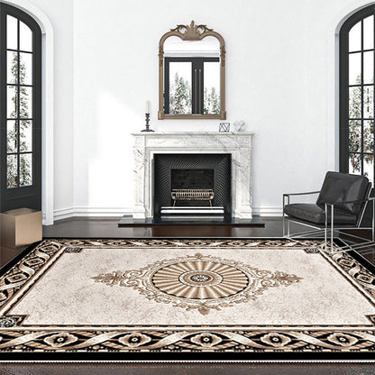 Bohemian Persian Velvet Area Rug – Multicolor Vintage Print Machine Washable Rug