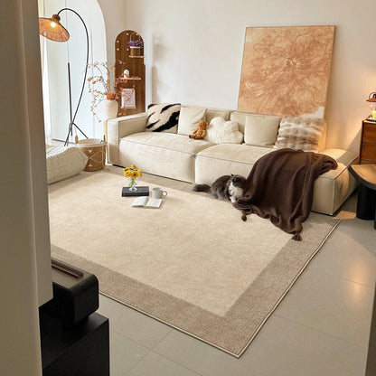 Hearth & Heritage Vintage Area Rug – Ivory and Khaki Printed Non-Slip Rug
