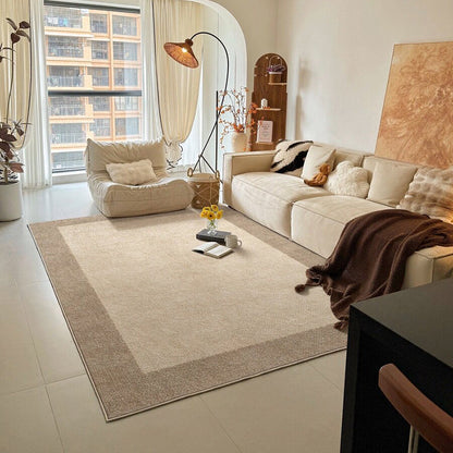 Hearth & Heritage Printed Area Rug – Ivory and Khaki Vintage Non-Slip Rug