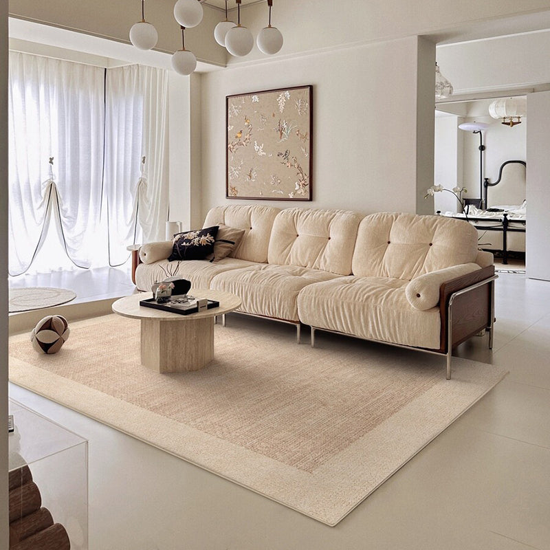 Hearth & Heritage Printed Area Rug – Ivory and Khaki Vintage Non-Slip Rug