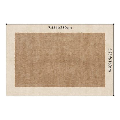 Hearth & Heritage Printed Area Rug – Ivory and Khaki Vintage Non-Slip Rug