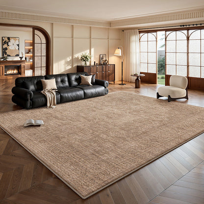 Hearth & Heritage Printed Area Rug – Ivory and Khaki Vintage Non-Slip Rug