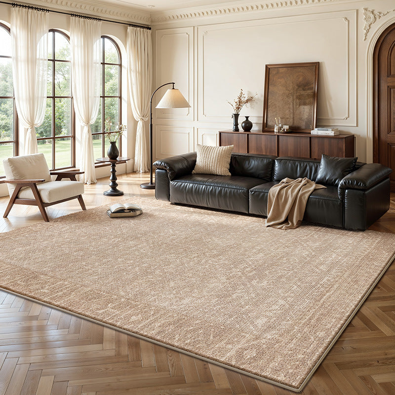 Hearth & Heritage Printed Area Rug – Ivory and Khaki Vintage Non-Slip Rug