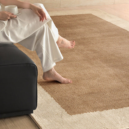 Hearth & Heritage Printed Area Rug – Ivory and Khaki Vintage Non-Slip Rug