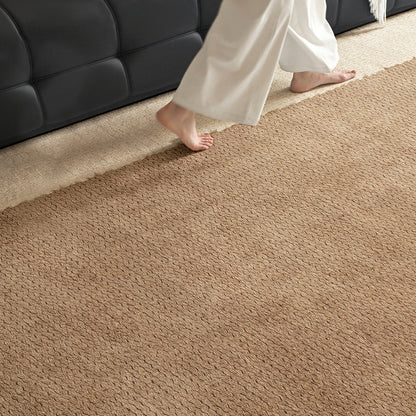 Hearth & Heritage Printed Area Rug – Ivory and Khaki Vintage Non-Slip Rug