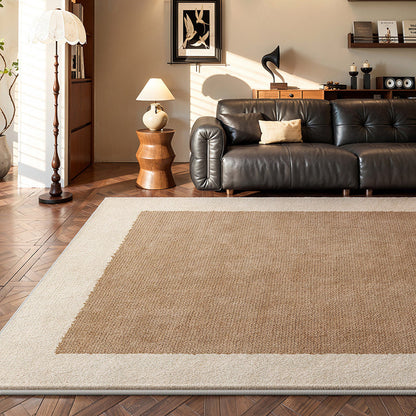 Hearth & Heritage Printed Area Rug – Ivory and Khaki Vintage Non-Slip Rug