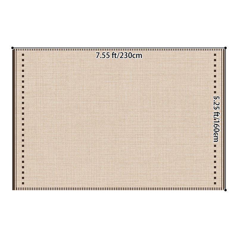Nordique Cloud Faux Cashmere Area Rug – Ivory Non-Slip Printed Rug for Living Room