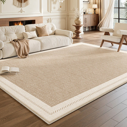 Nordique Cloud Faux Cashmere Rug – Scandinavian Ivory Non-Slip Area Rug