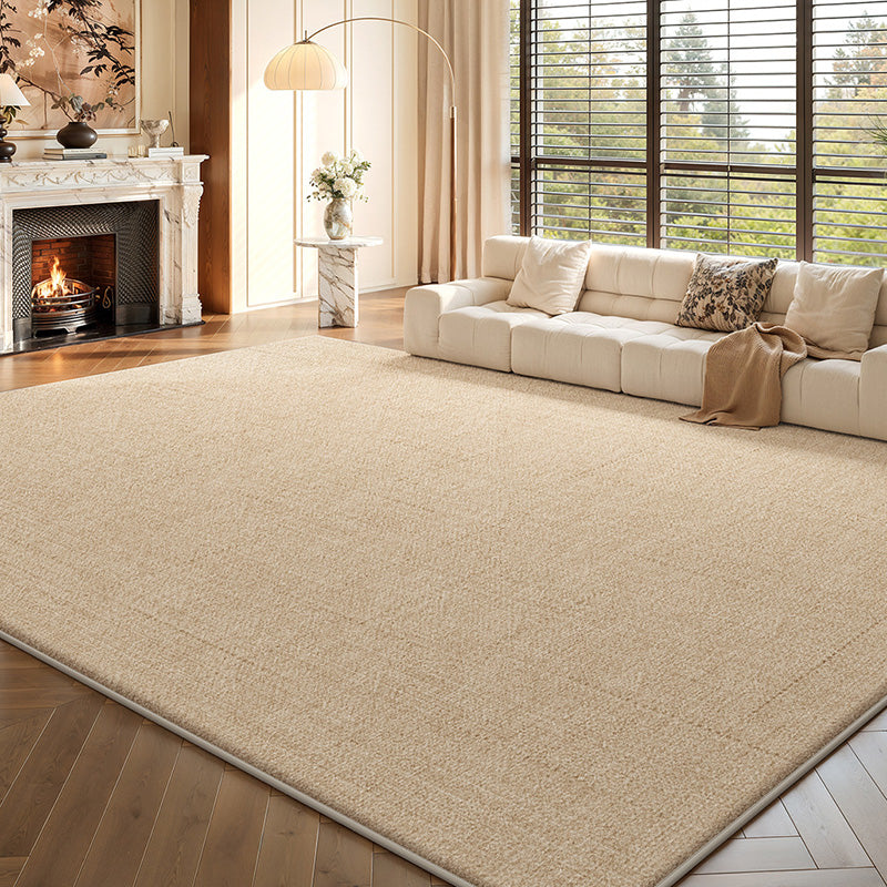 Nordique Cloud Faux Cashmere Rug – Scandinavian Ivory Non-Slip Area Rug