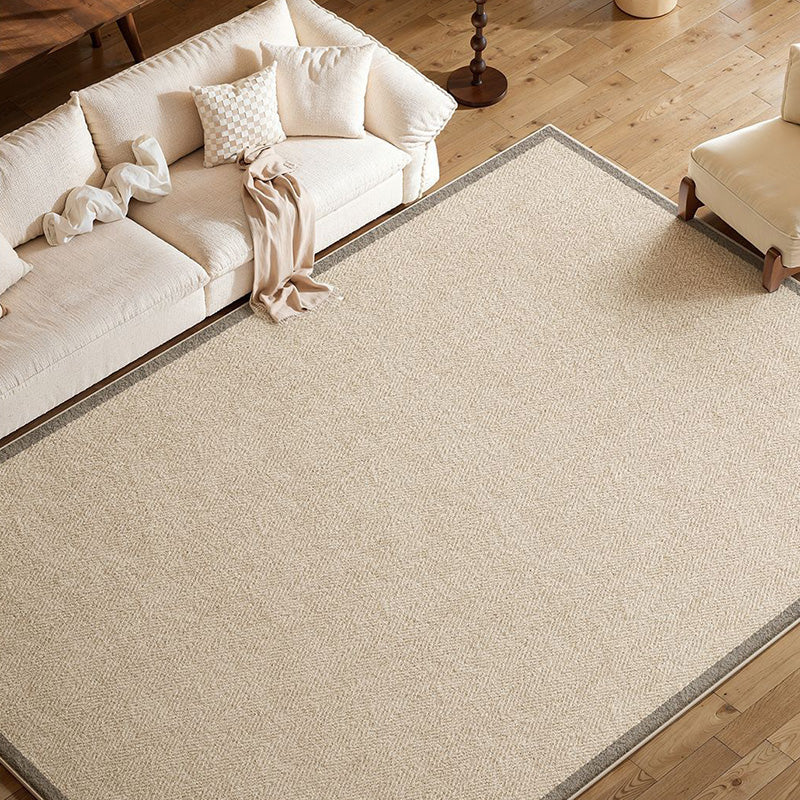Nordique Cloud Faux Cashmere Rug – Scandinavian Ivory Non-Slip Area Rug