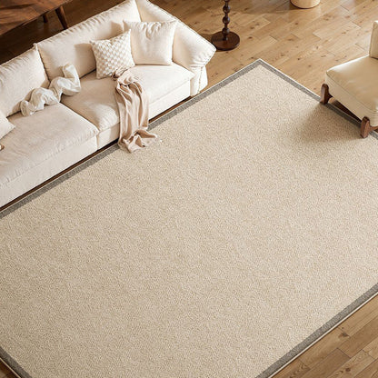 Nordique Cloud Faux Cashmere Rug – Scandinavian Ivory Non-Slip Area Rug